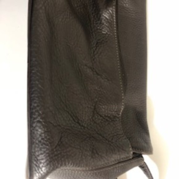 BROWN PEBBLE LEATHER COACH BAG - Picture 5 of 9